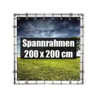 200 x 200 cm | Spannrahmen inkl. Wandbefestigung & Spannfixen
