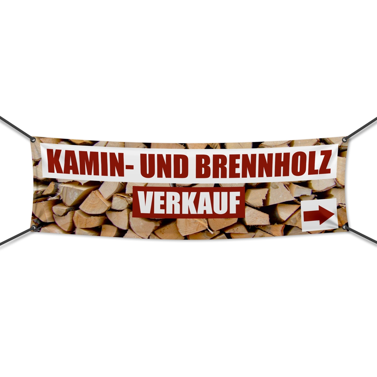 Kamin- und Brennholzverkauf Werbebanner | Wunschgröße (1608)