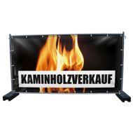 340 x 173 cm | Kaminholz Verkauf Bauzaunbanner (2313)