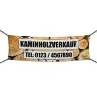 Kaminholz Verkauf Werbebanner, Wunschformat (2332)