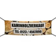 Kaminholz Verkauf Werbebanner | Wunschgröße (2332)