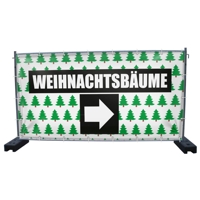 340 x 173 cm | Weihnachtsbaumverkauf Bauzaunbanner (2143)