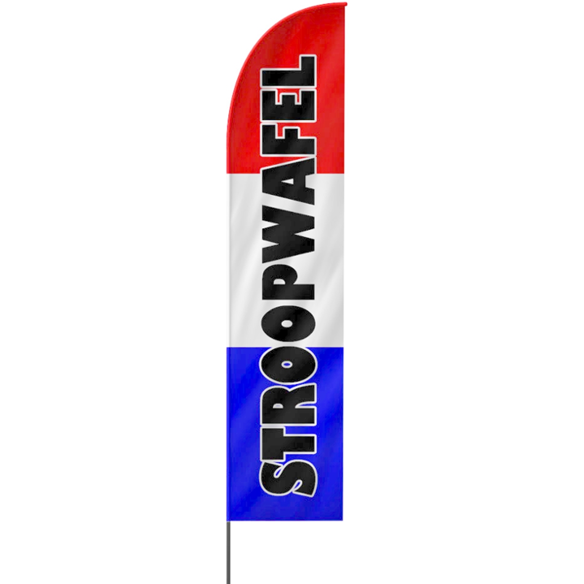 Straight | Stroopwafel Beachflag (2389)