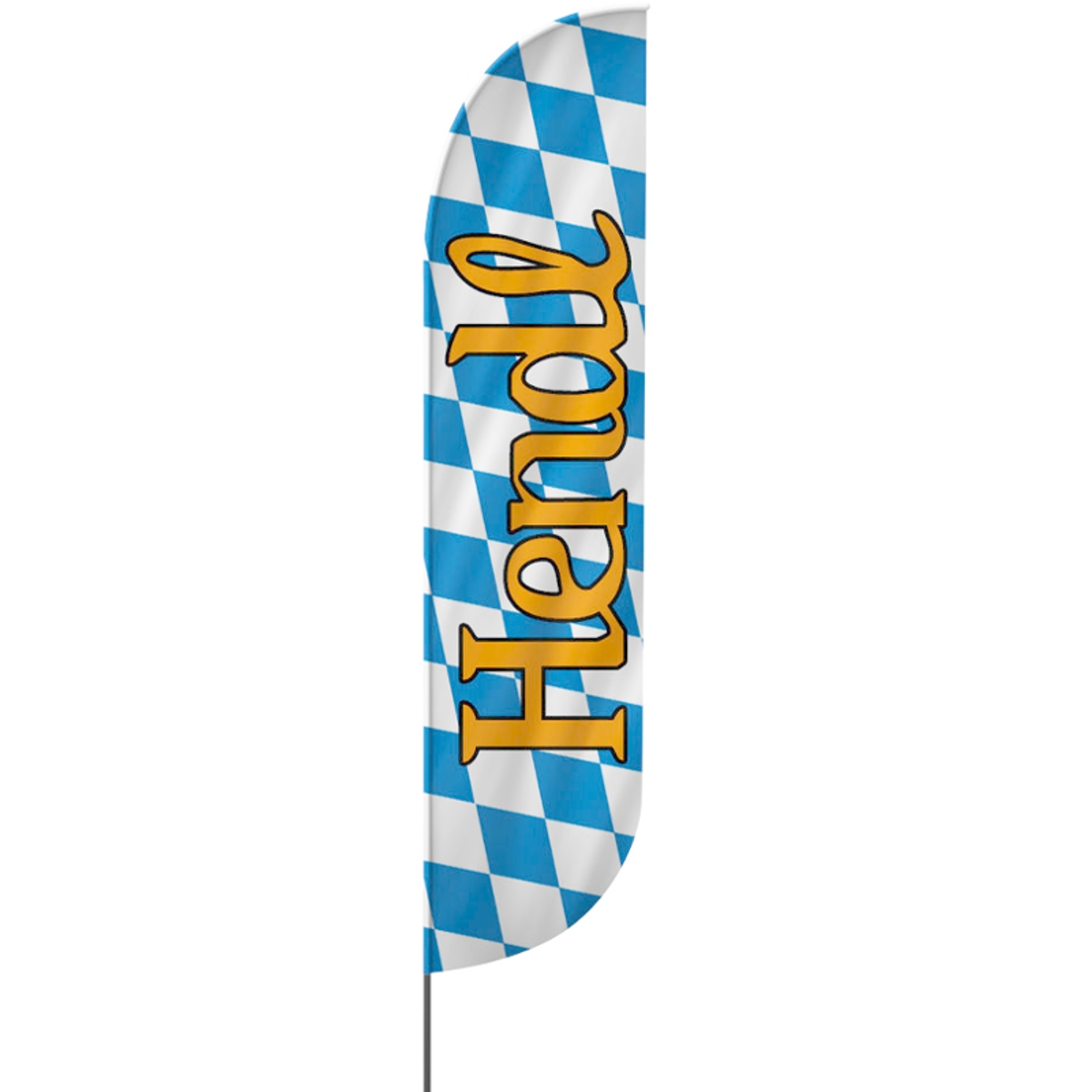 Convex | Hendl, Oktoberfest Beachflag, blau weiß, verschiedene Größen, V1