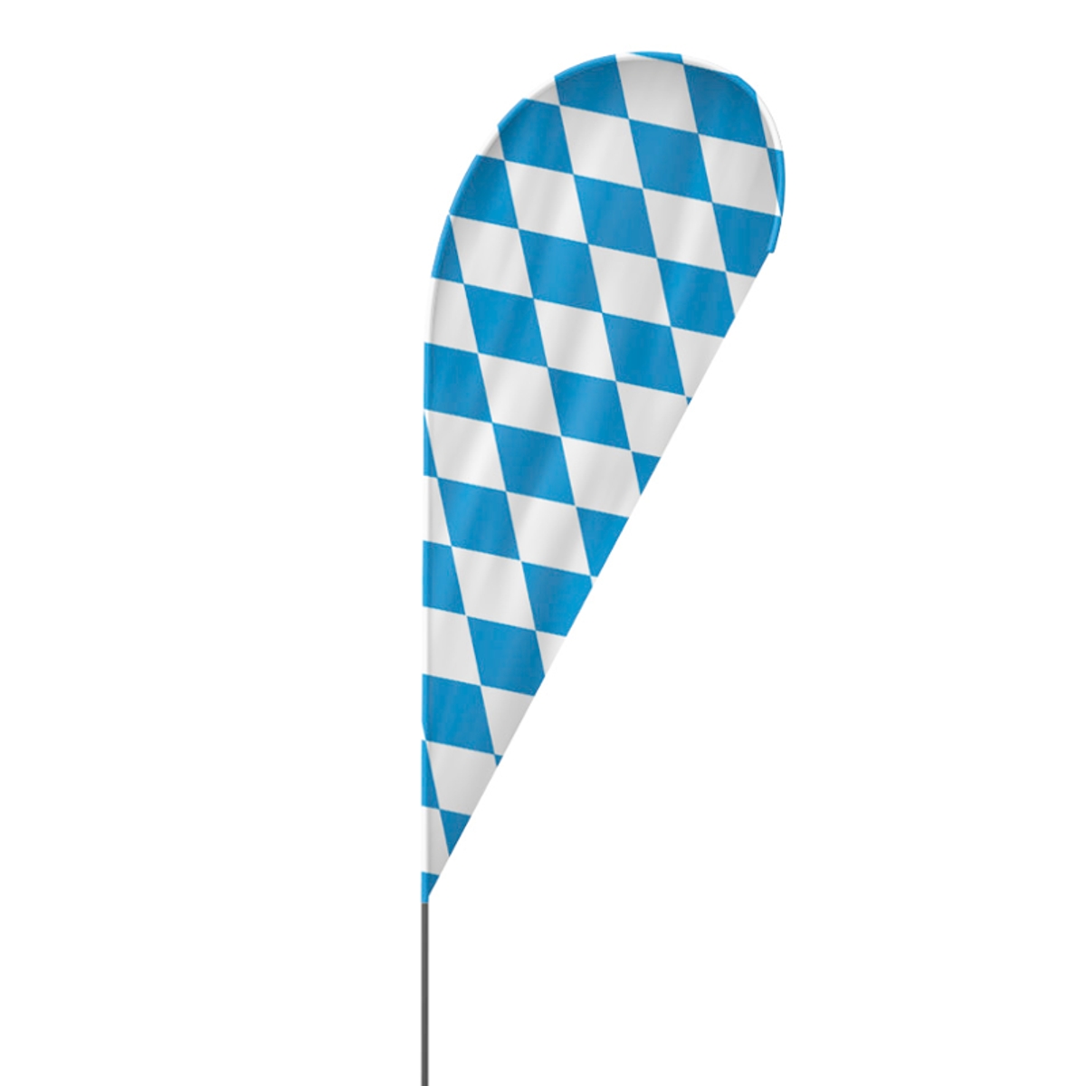 Drop | Oktoberfest Beachflag, blau weiß, verschiedene Größen, V1