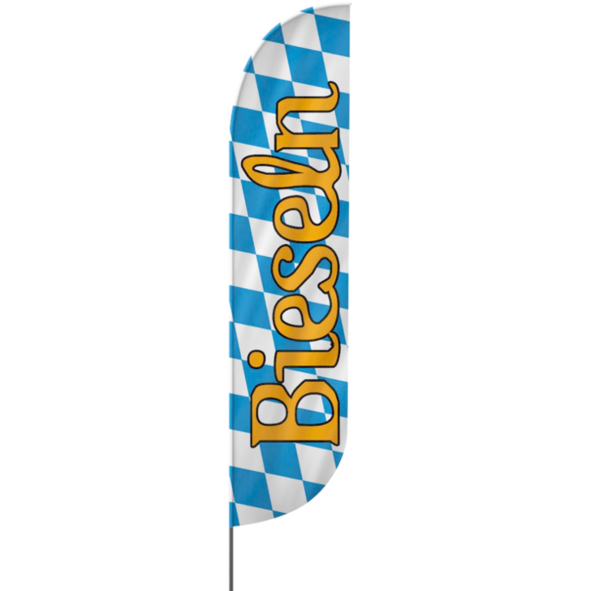 Convex | Bieseln, Oktoberfest Beachflag, blau weiß, verschiedene Größen, V1