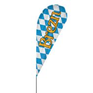 Drop | Brezn, Oktoberfest Beachflag, blau weiß, verschiedene Größen, V1