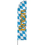 Straight | Brezn, Oktoberfest Beachflag, blau weiß, verschiedene Größen, V1