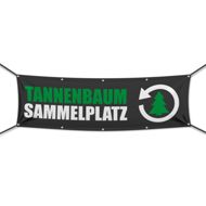 Tannenbaum Sammelplatz Werbebanner, Banner in 6 Größen (2805)