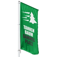 Tannenbaum Sammelplatz Hissflagge, Fahne im Wunschformat (2806)