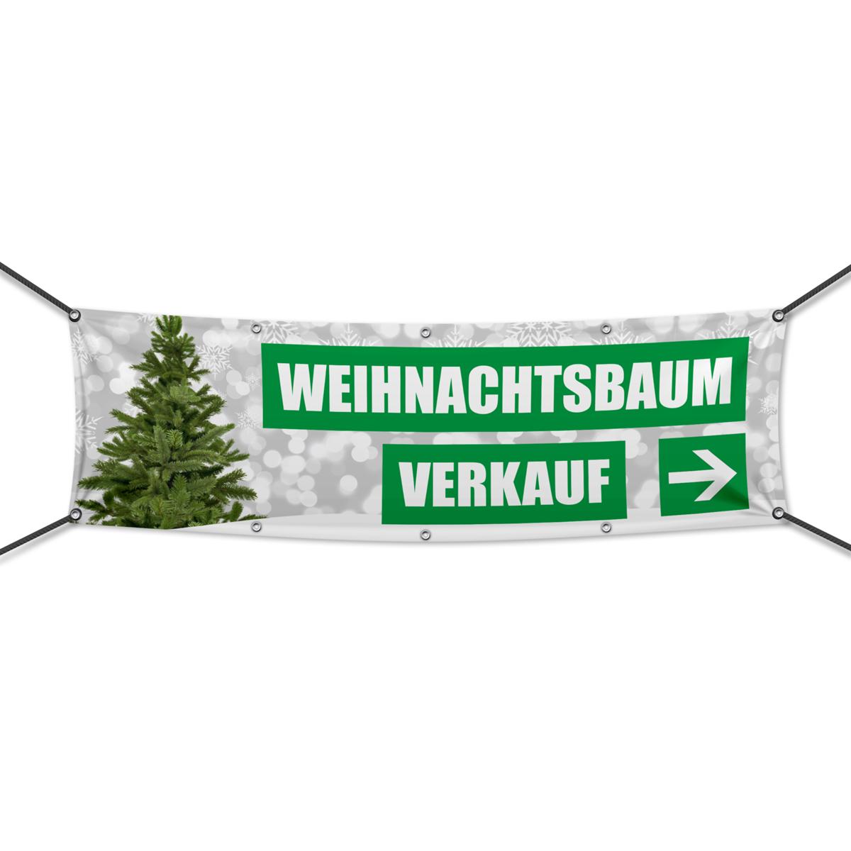 Weihnachtsbaumverkauf Werbebanner, Banner in 6 Größen (2141)