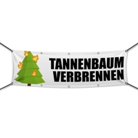 Tannenbaum Verbrennen Werbebanner, Wunschformat (2809)