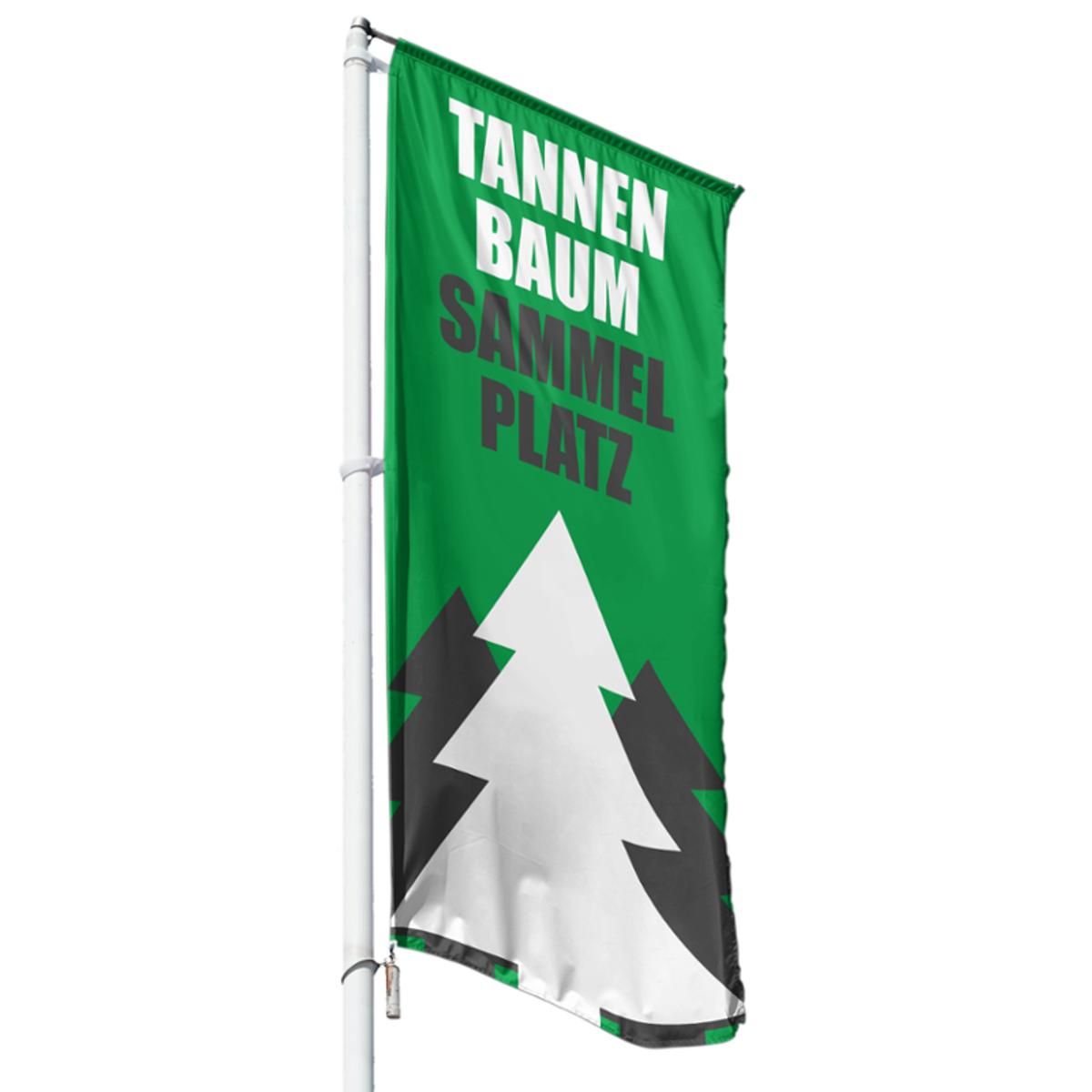 Tannenbaum Sammelplatz Hissflagge, Fahne in 6 Größen (2804)