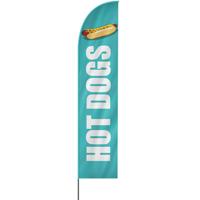 Hot Dogs Beachflag, 3 Modelle, 4 Größen (2651)