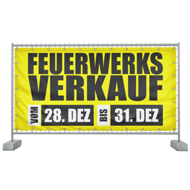 340 x 173 cm | Feuerwerksverkauf Bauzaunbanner (2173)