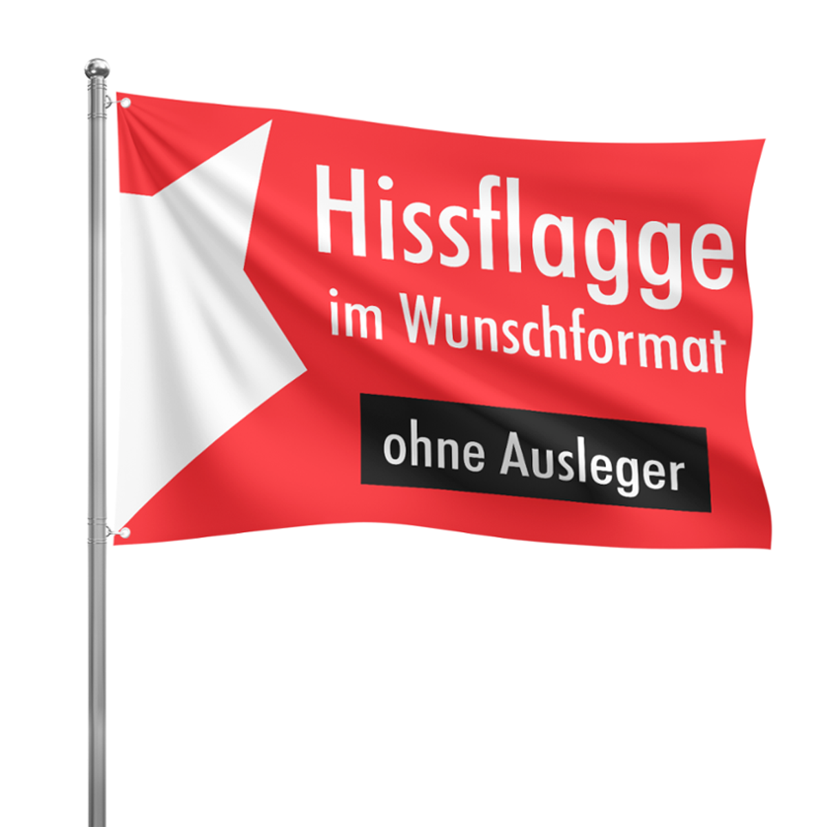 Hissflagge ohne Ausleger im Wunschformat