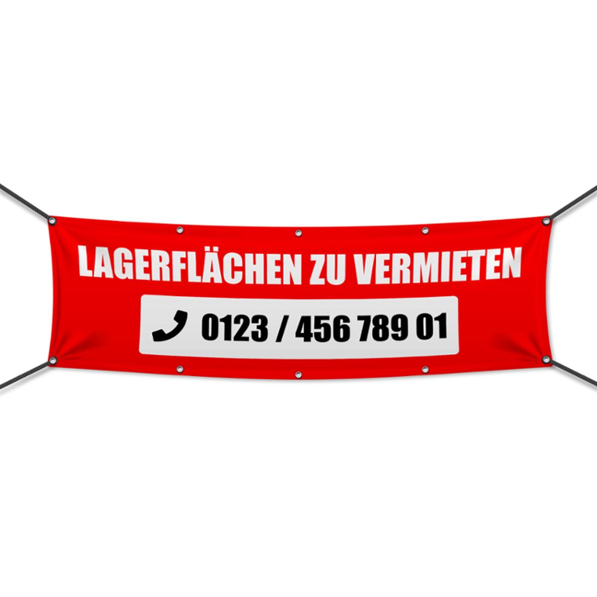 Lagerflächen zu vermieten Werbebanner, Banner in 6 Größen (4015)