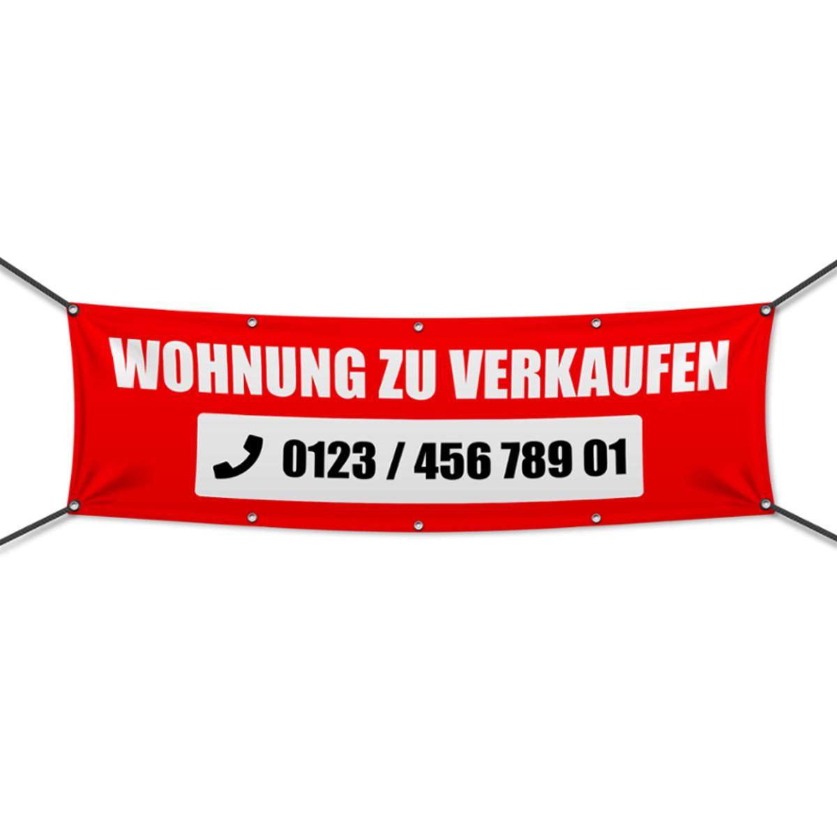 Wohnung zu verkaufen Werbebanner, Banner in 6 Größen (1720)