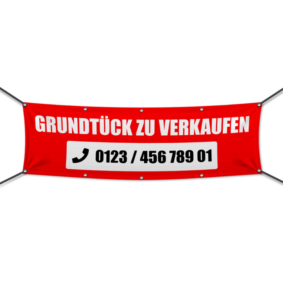 Grundstück zu verkaufen Werbebanner, Banner in 6 Größen (1717)