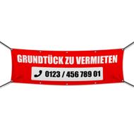 Grundstück zu vermieten Werbebanner, Banner in 6 Größen (4007)