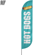 Hot Dogs Beachflag, 3 Modelle, 4 Größen (2651)