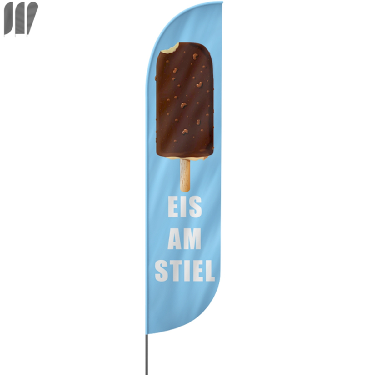 Eis am Stiel Beachflag, 3 Modelle, 4 Größen (3176)