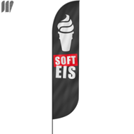 Softeis Beachflag, 3 Modelle, 4 Größen (3173)