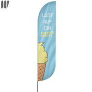 Lust auf Eis Beachflag, 3 Modelle, 4 Größen (1715)