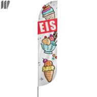 Eis Beachflag, 3 Modelle, 4 Größen (3170)